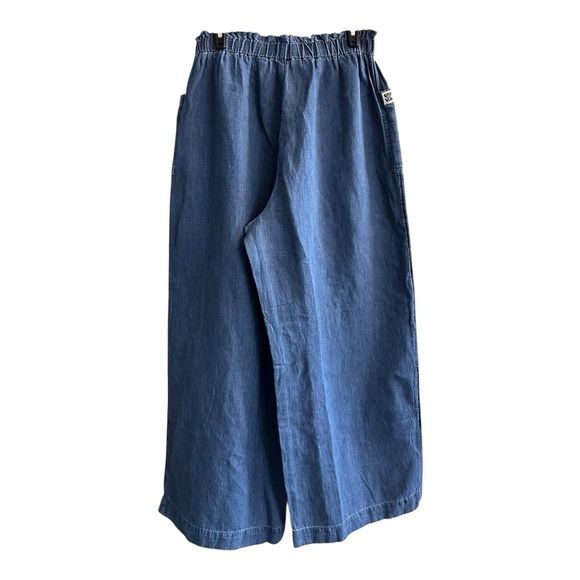 NWT Lucy & Yak Blue Wide Leg Jeans in Blue - Picture 6 of 7